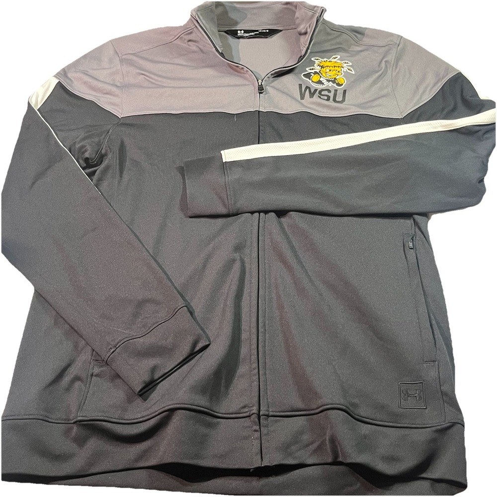NWT Under Armour Men's Witchita State Full Zip Black Size Large